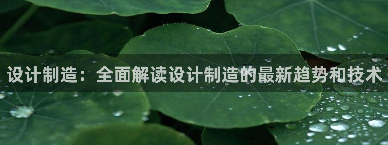 彩神通官方网：设计制造：全面解读设计制造的最新趋势和技术