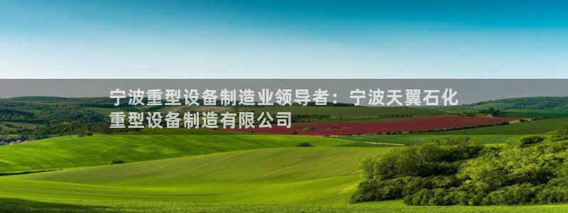 彩神8彩平台官网：宁波重型设备制造业领导者：宁波天翼石化
重型设备制造有限公司