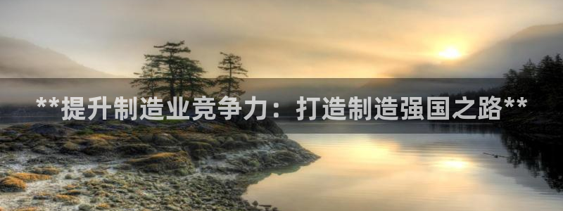 彩神是正规平台吗是真的吗：**提升制造业竞争力：打造制造强国之路**