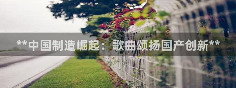 彩神旗下有哪些平台：**中国制造崛起：歌曲颂扬国产创新**