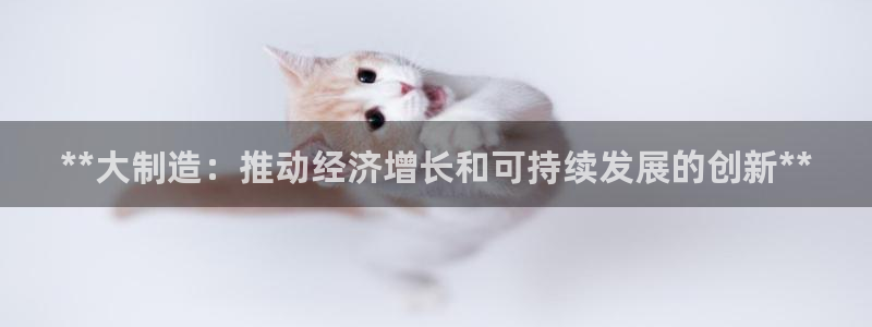彩神8官网版是正规的吗：**大制造：推动经济增长和可持续发展的创新**