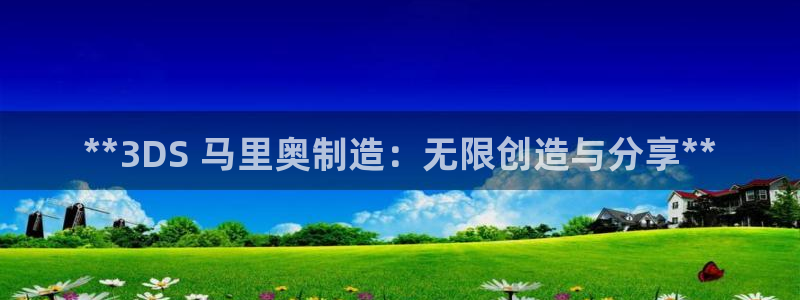 彩神ix平台：**3DS 马里奥制造：无限创造与分享**