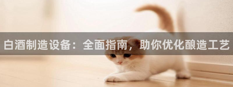 新版彩神v8登录：白酒制造设备：全面指南，助你优化酿造工艺